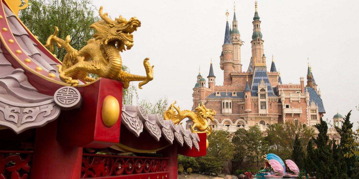 The Disneyland park in Shanghai