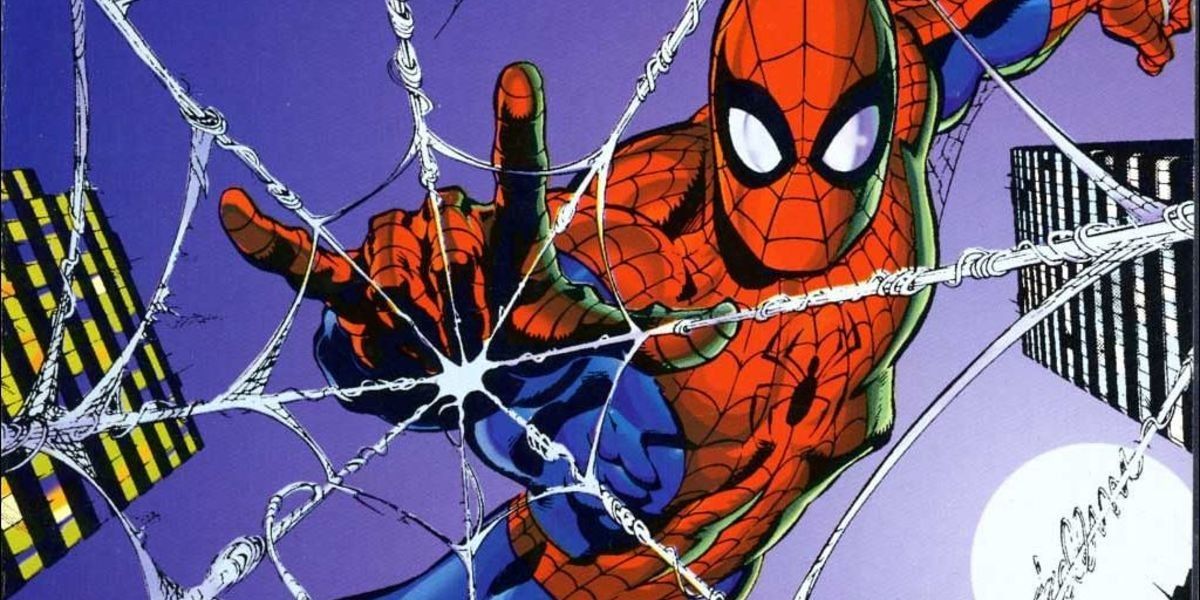 Spider-Man spins his webs in Marvel Comics