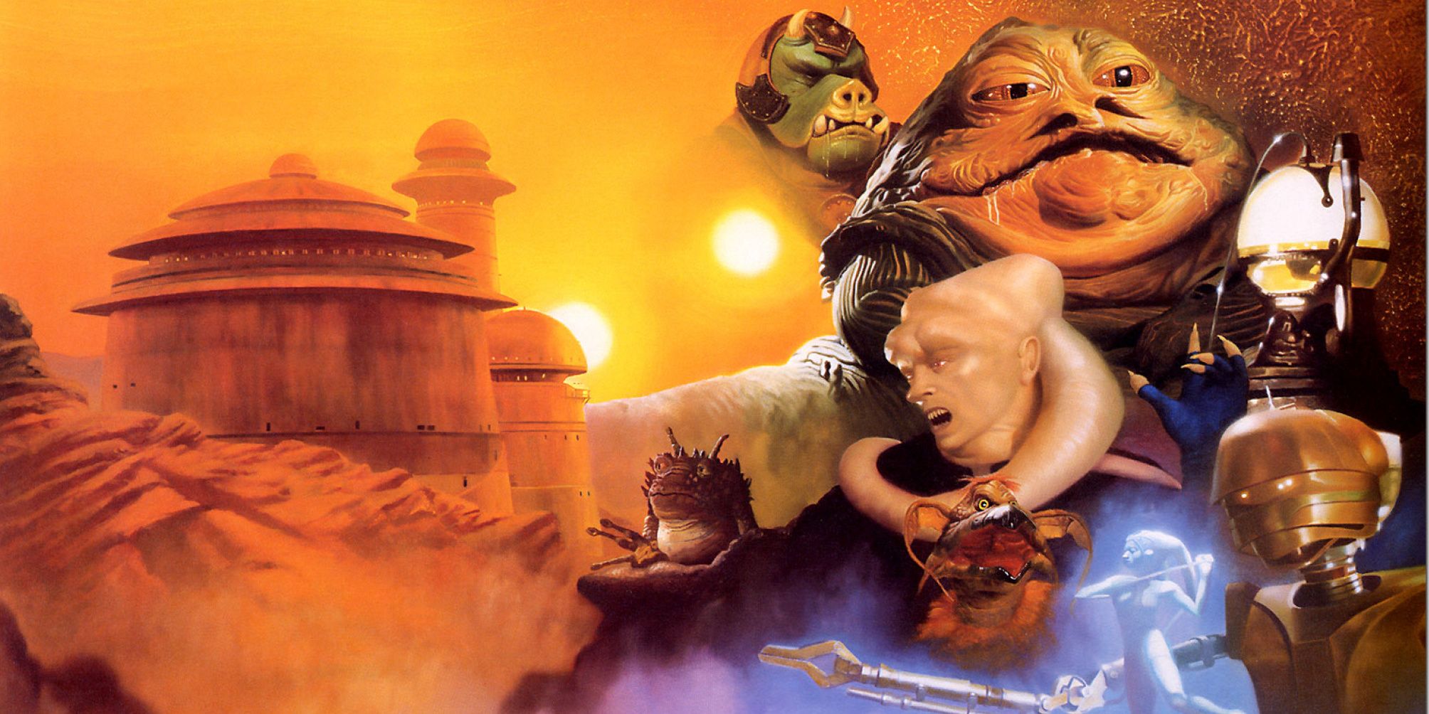 The painting that serves as the cover of the book &quot;Tales from Jabba's Palace&quot;