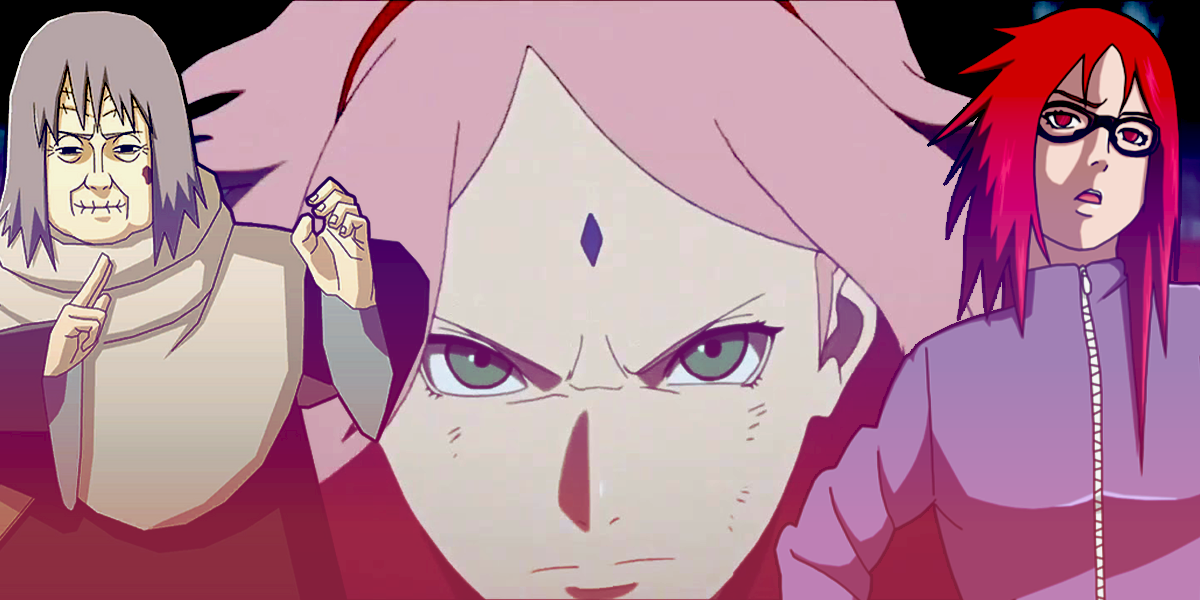 Naruto Strong women Chiyo, Sakura and Karin