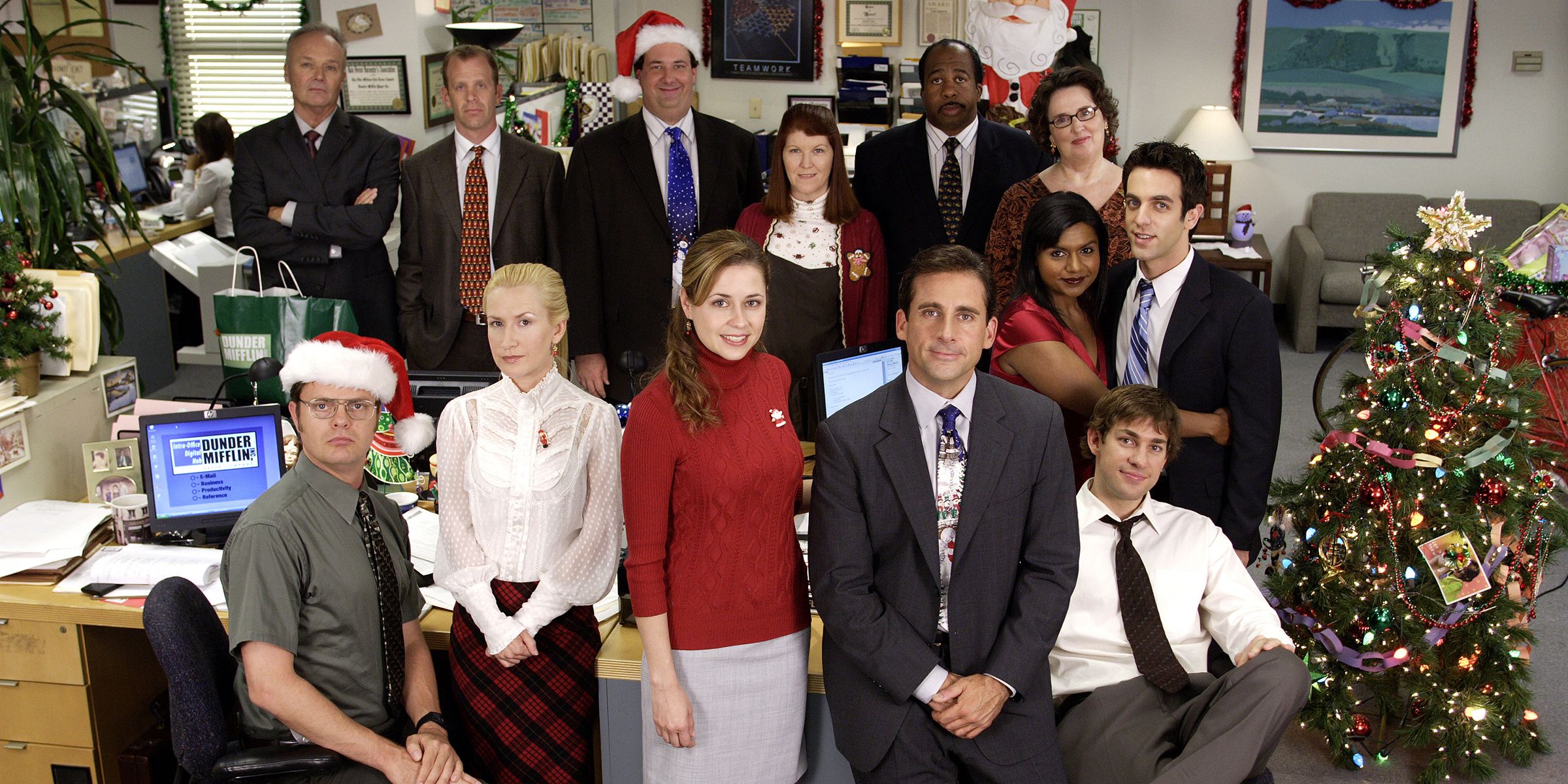 The Dunder Mifflin staff in The Office