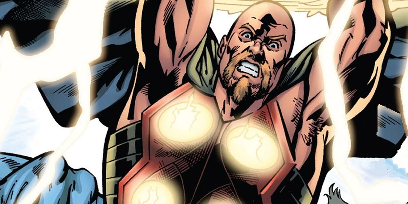 Thor's clone Ragnarok using his powers with the Dark Avengers