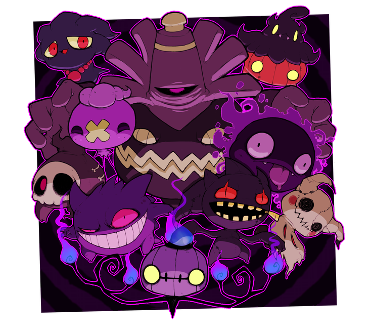 Pokemon 10 Pieces Of Ghost Pokemon Fan Art We Love Cbr