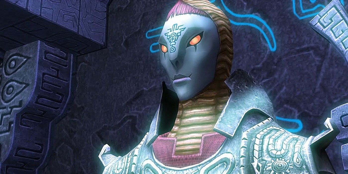A close up of Zant in The Legend of Zelda Twilight Princess 