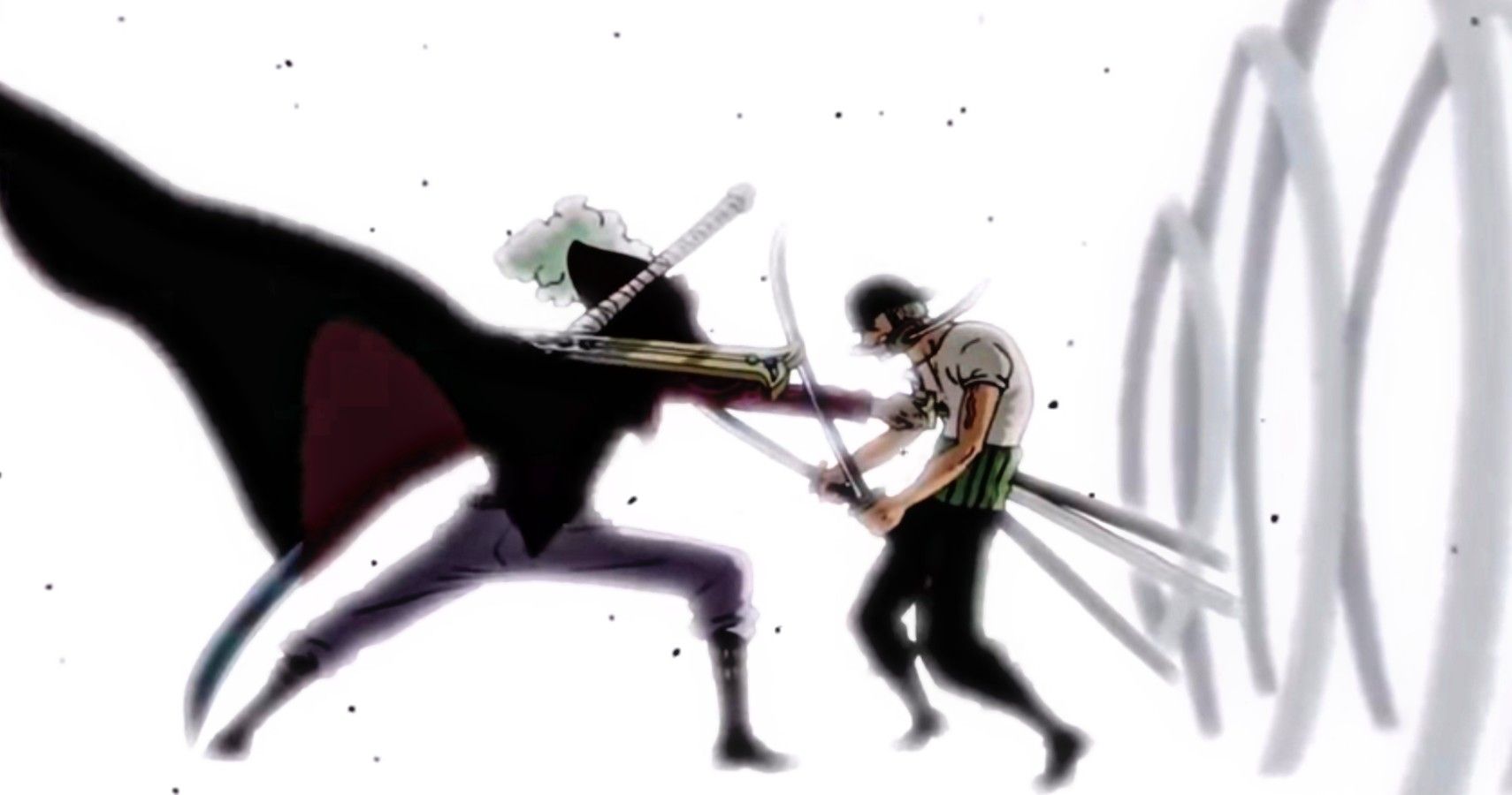 zoro vs mihawk