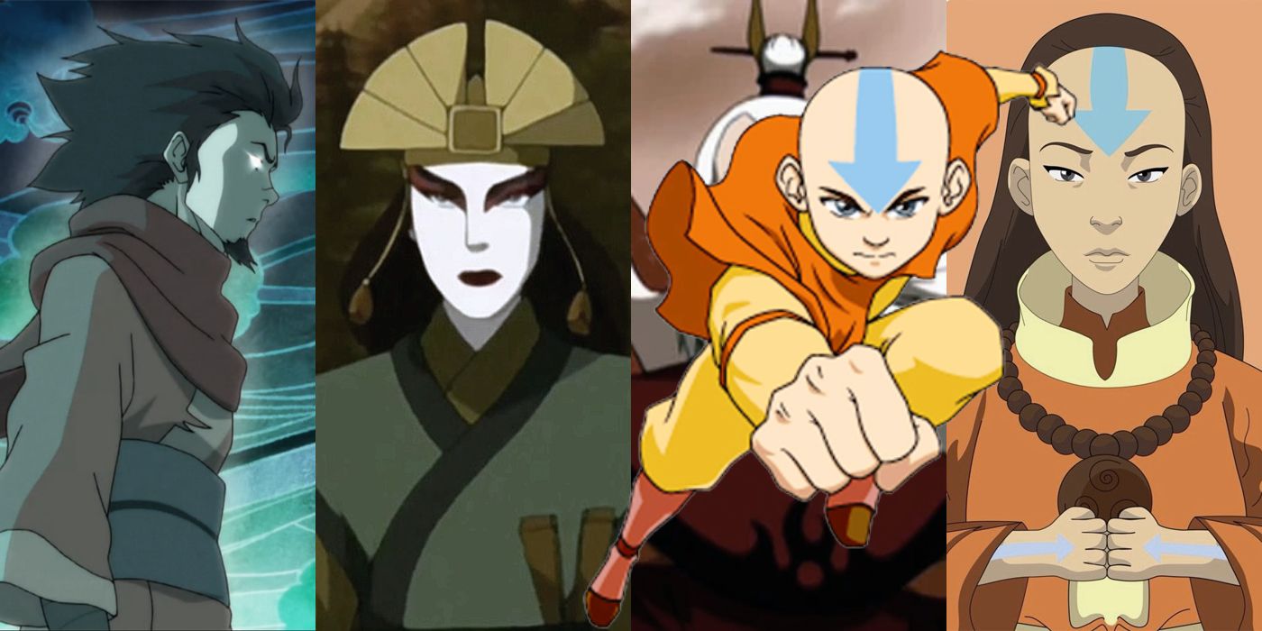 Aang Sees Past Avatars