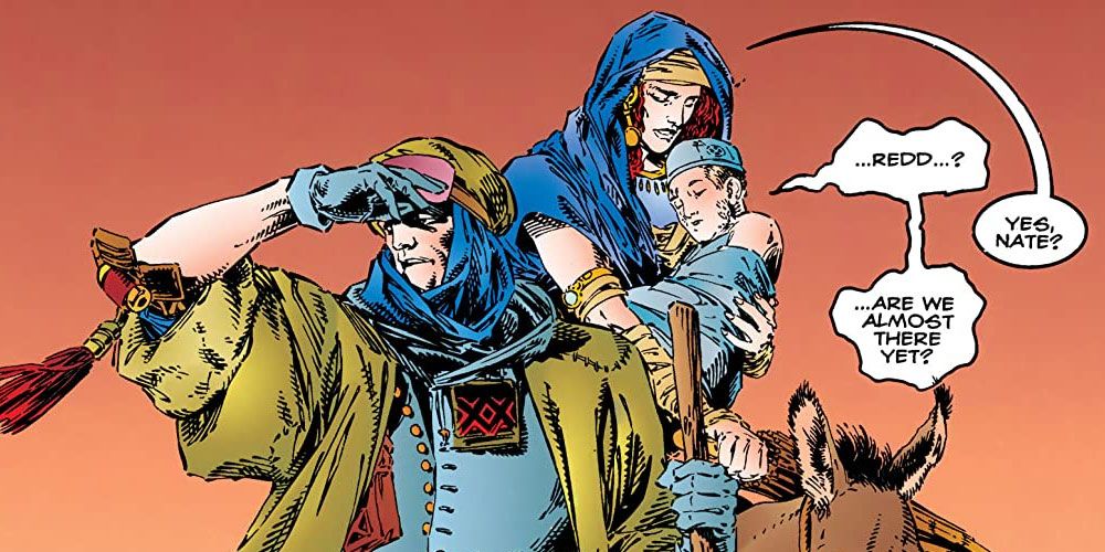 Adventures of Cyclops and Jean Grey with young Cable in Marvel Comics