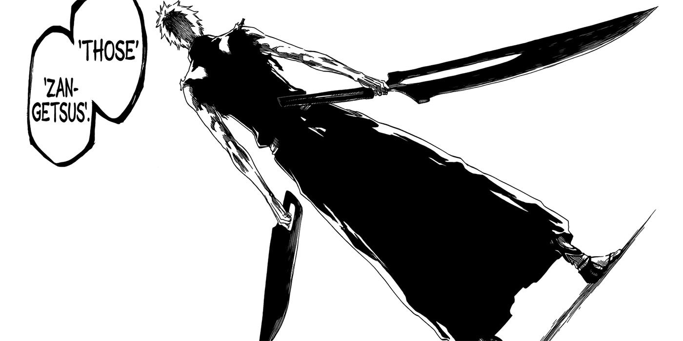 Ichigo empowered by his new zanpakuto.