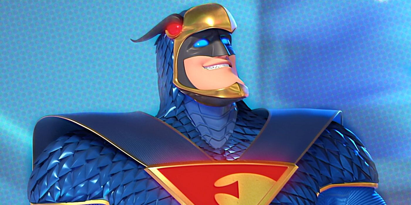 Blue Falcon Superhero Logo