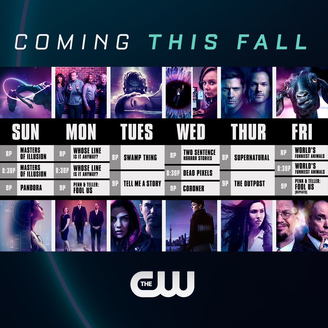 The CW Shares Full Fall, January LineUps & Schedules