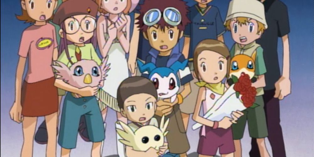 The Digidestined get scared in Digimon Adventures 02.