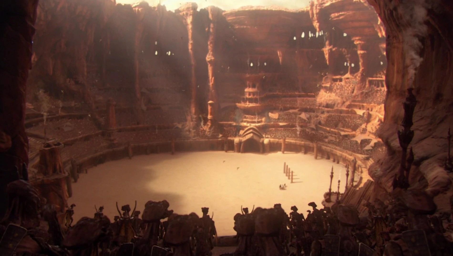 Geonosis execution arena from Attack of the Clones