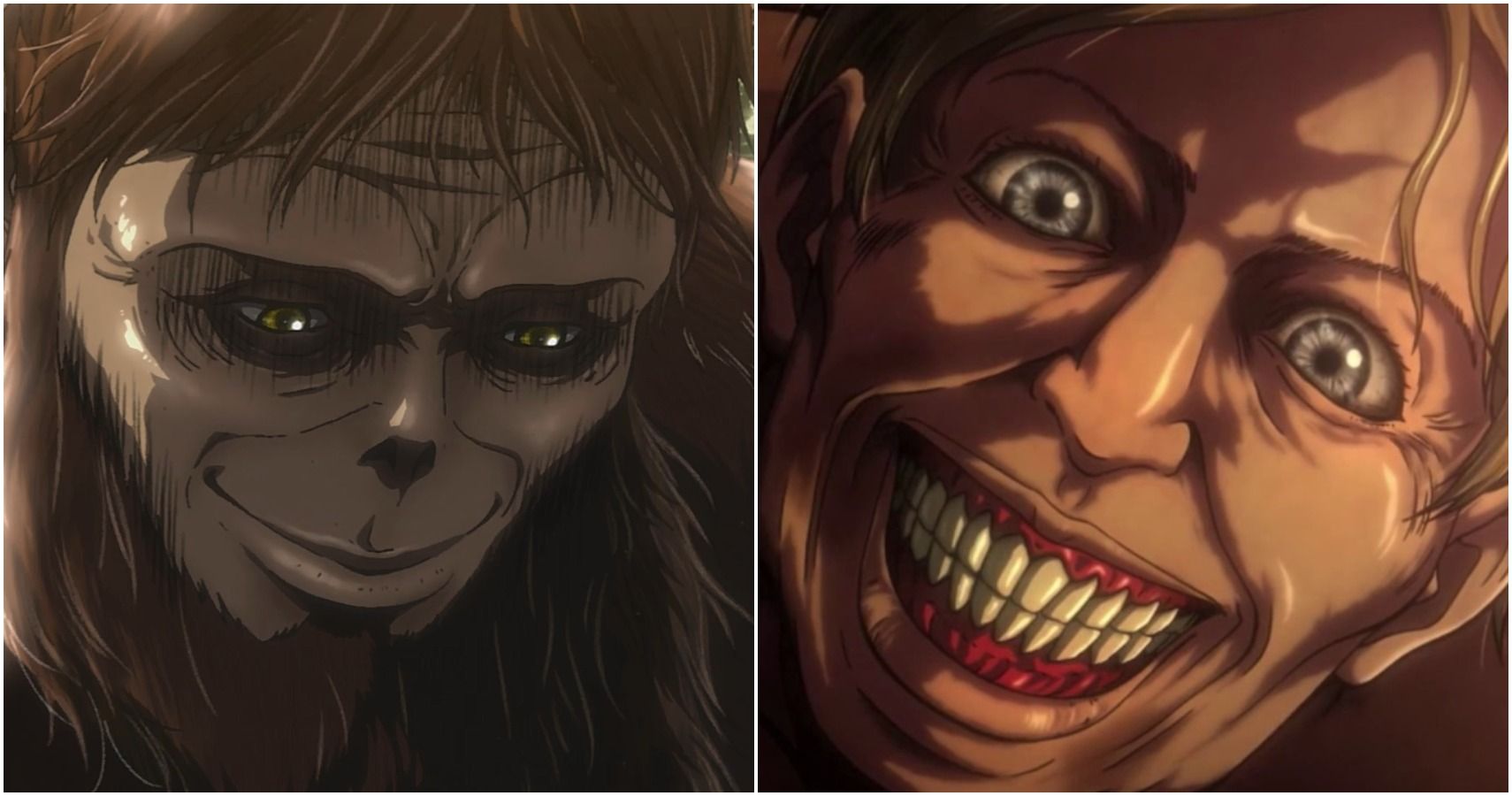 Attack On Titan The 10 Creepiest Titans In The Show So Far Cbr Takes one episode to kill after breaking quarter top of the wall. attack on titan the 10 creepiest
