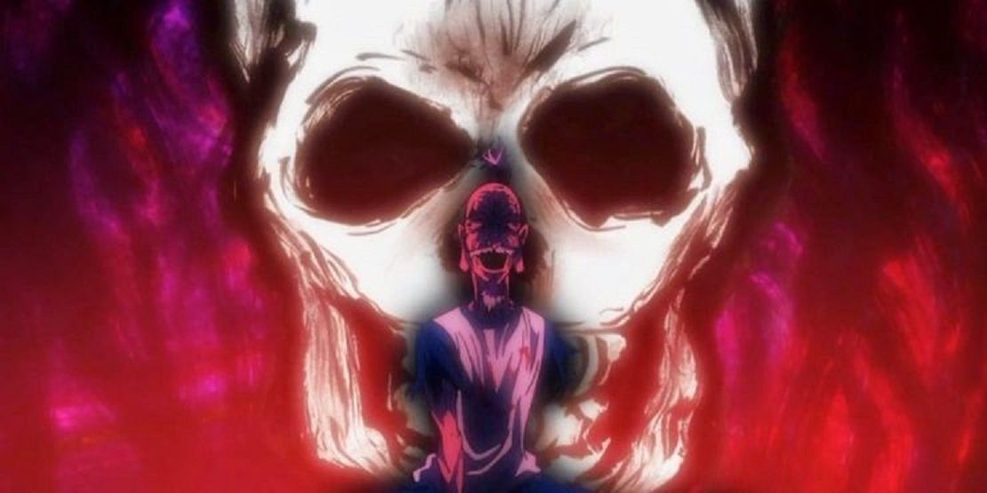 Netero on the verge of death in Hunter x Hunter.