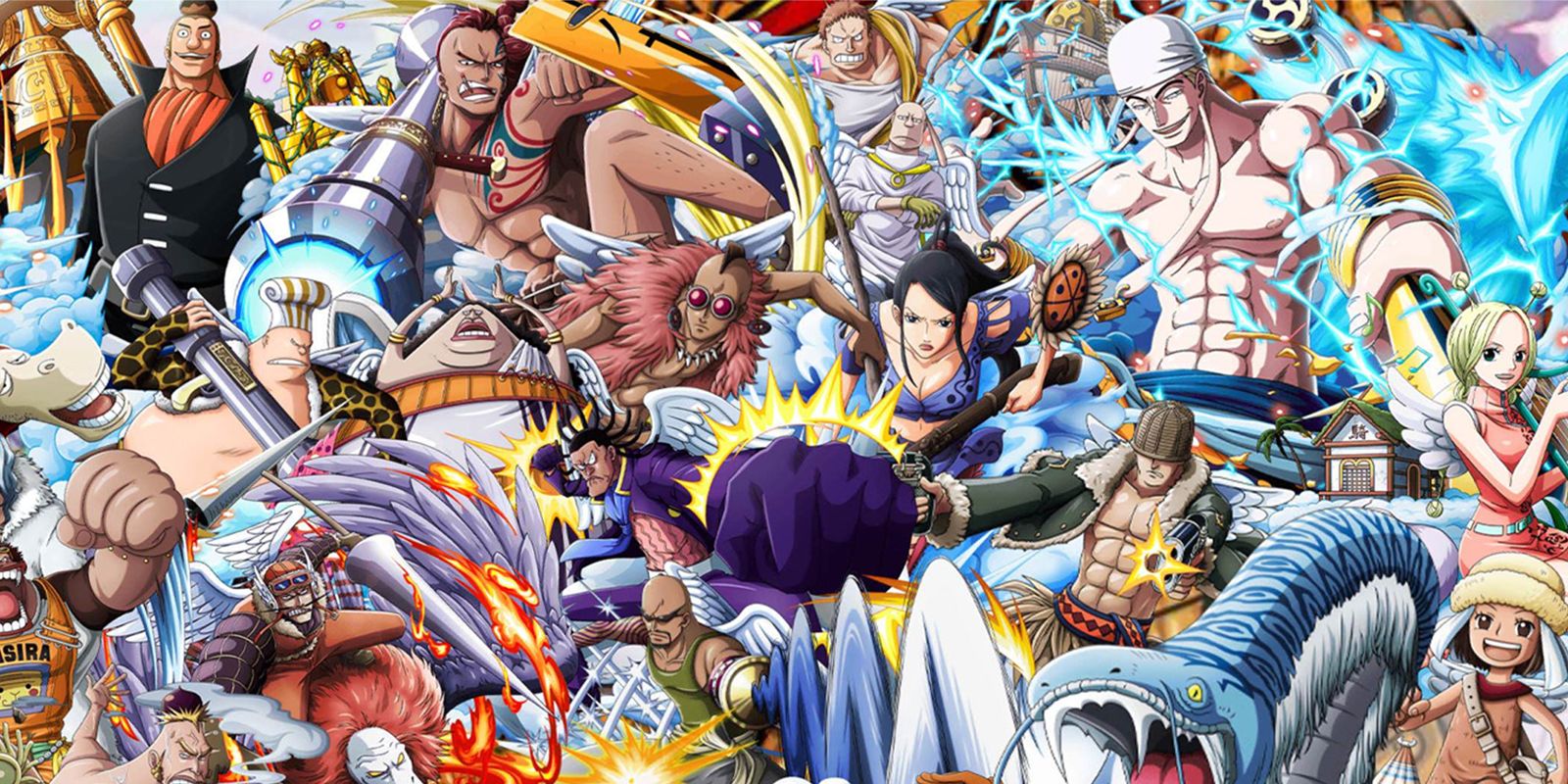 On Skypiea arc of One Piece. It's my 4th favorite Manga, amazing cast of  characters, unique artstyle, and the story is amazing. Unlike most, I'd say  this series gets better the more