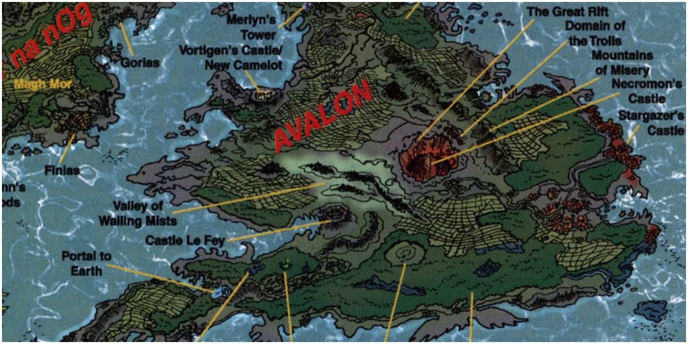 Marvel Comics Otherworld map