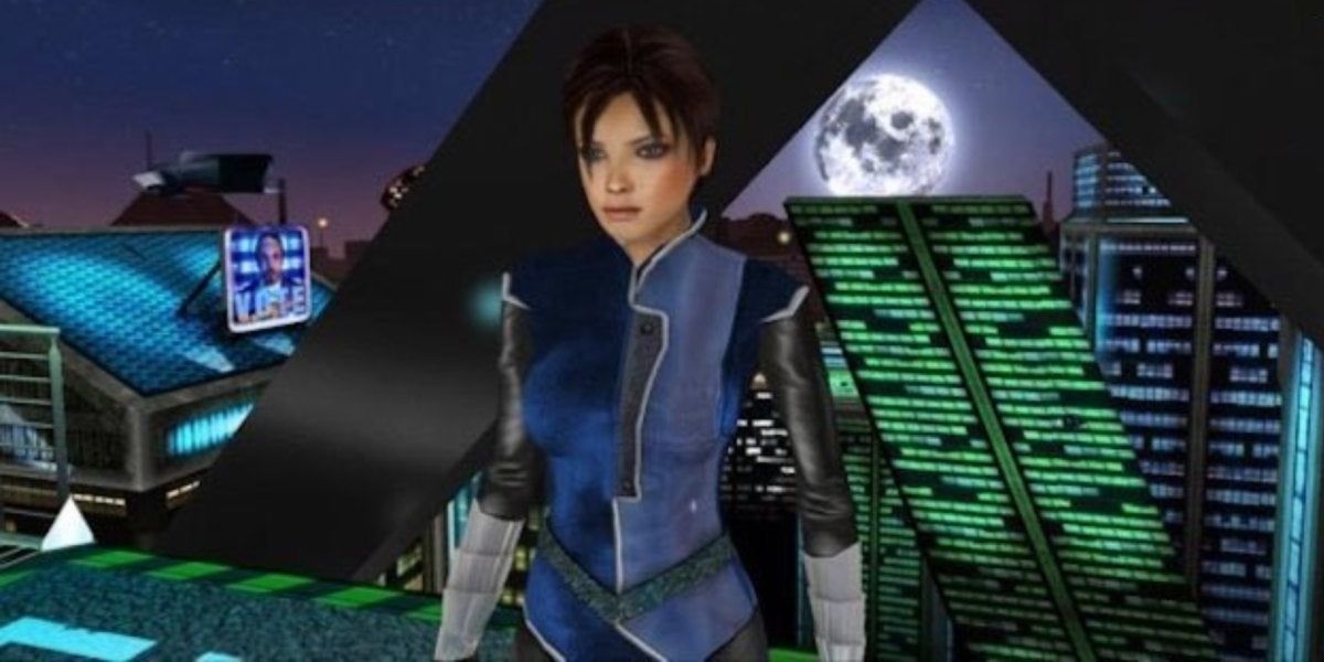 A screenshot of gameplay from N64's Perfect Dark