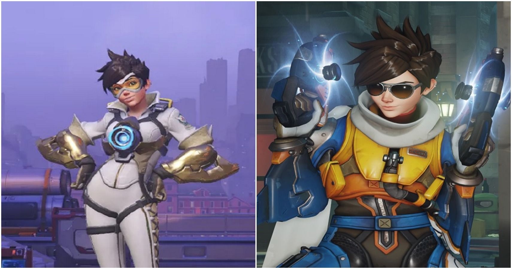 OVERWATCH - TOP 5 TRACER LEGENDARY SKINS (IN MY OPINION) 