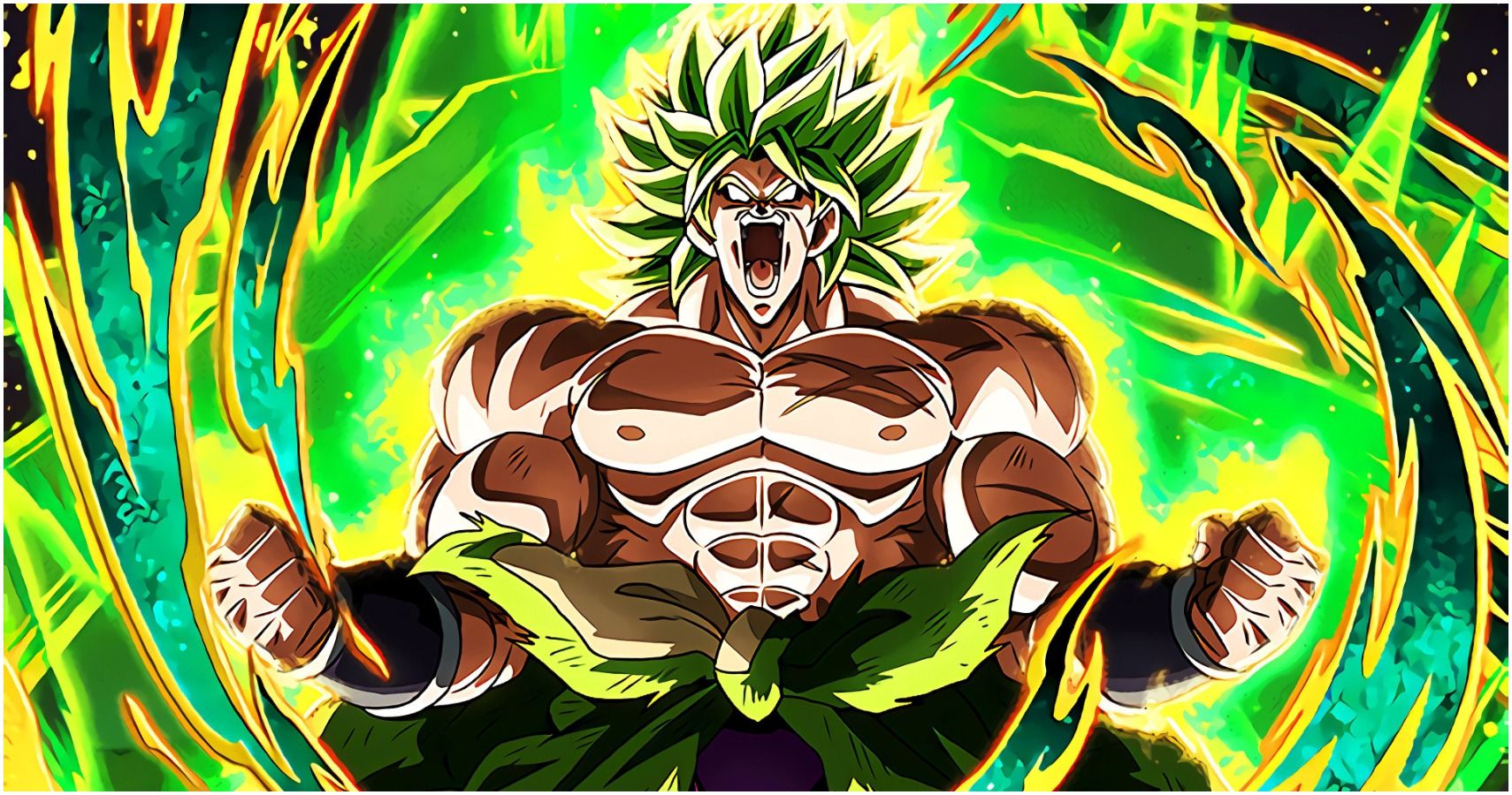 Broly charging up in his Ikari form from Dragon Ball Super Broly (the movie)