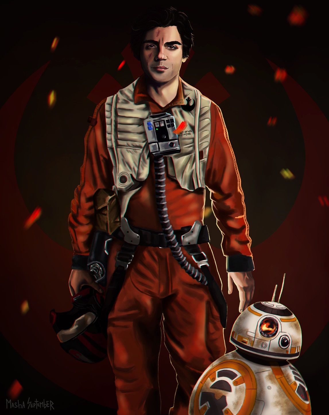 Star Wars: 10 Poe Dameron Fan Art Pieces You Need to See