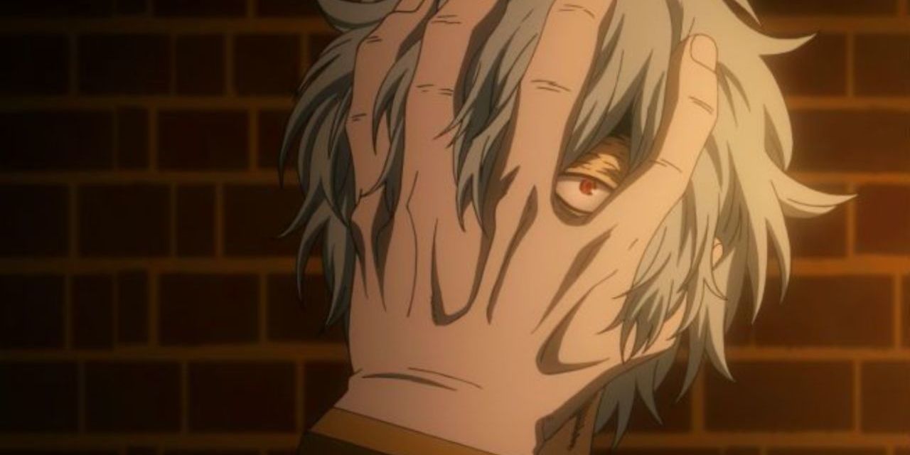 My Hero Academia Shigaraki with head tilted.