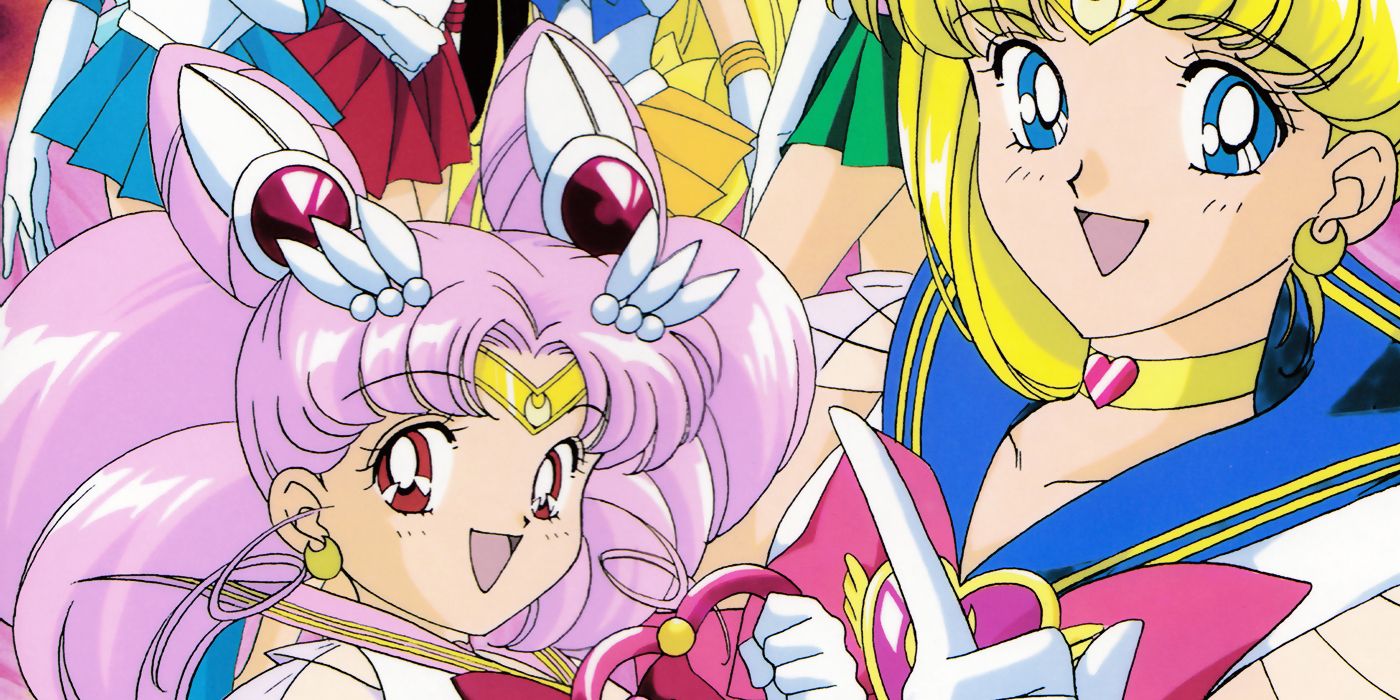 sailor moon and chibi moon posing together