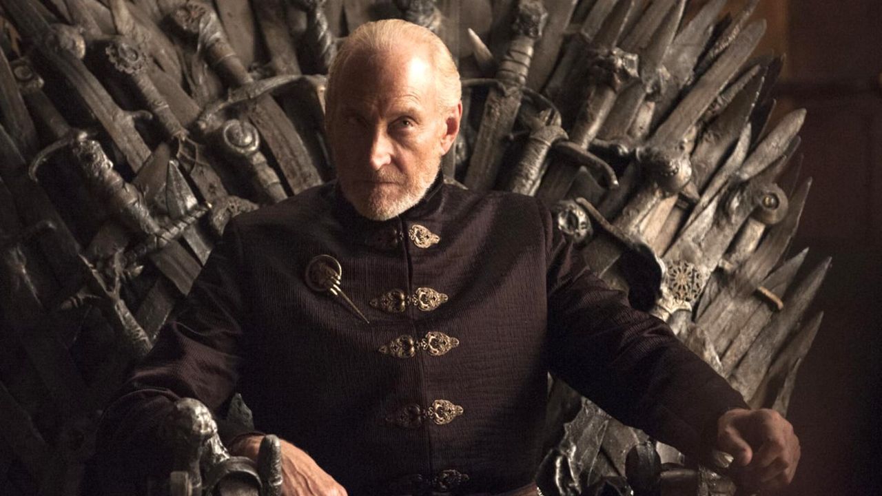 Tywin Lannister on the Iron Throne