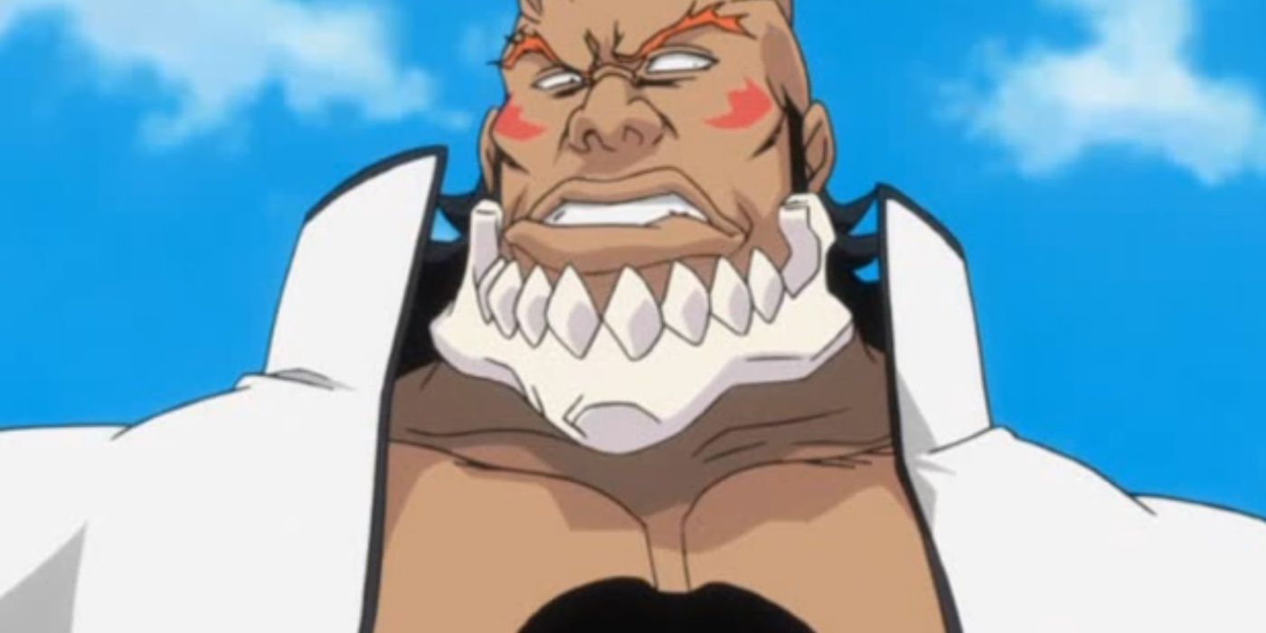 Yammy from Bleach looking upset.