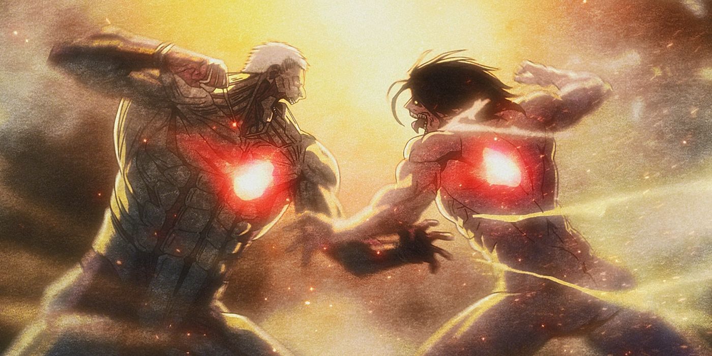 Attack Of Titan Arc Reiner vs Eren