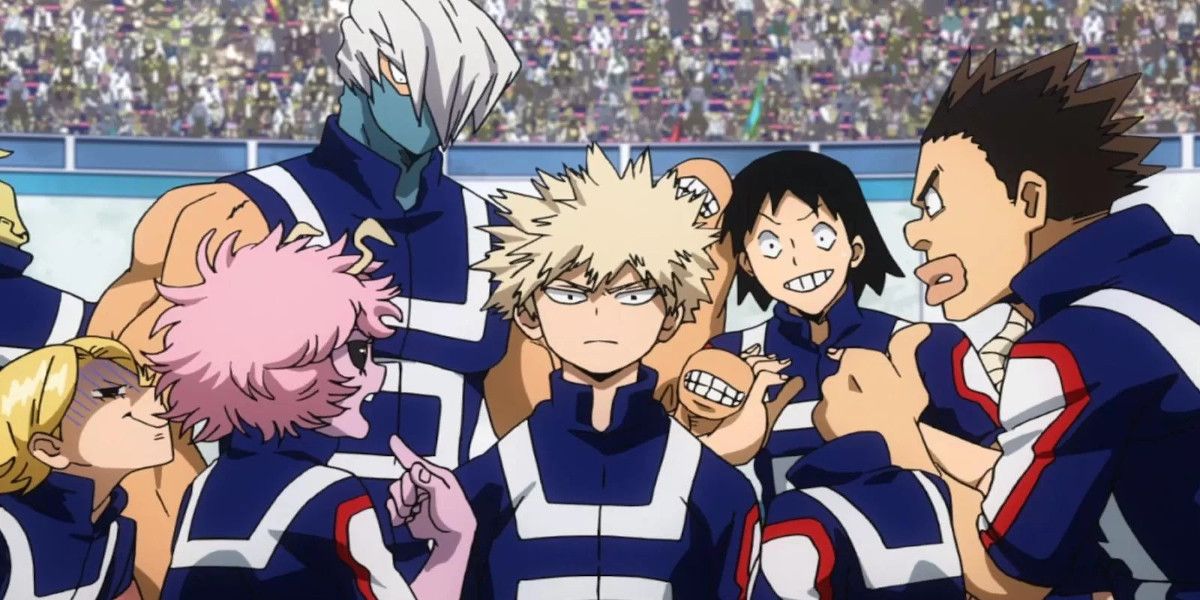 Bakugo and class 1 A in sports festival