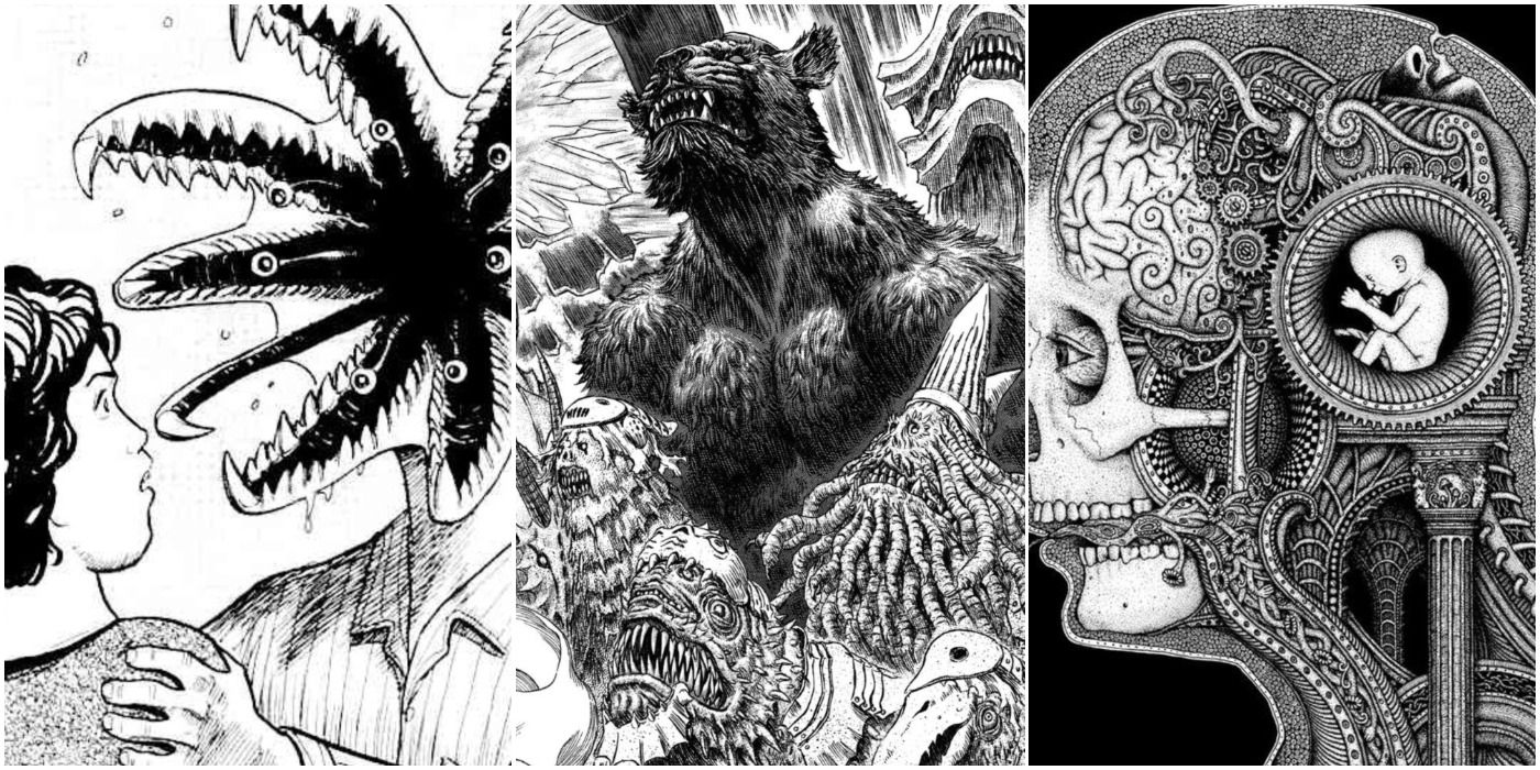 Best Horror Manga Not Ito Parasyte Bersek Humunculus Trio Header