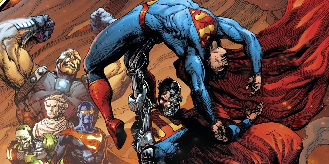 An image of the Superman villain Cyborg Superman.