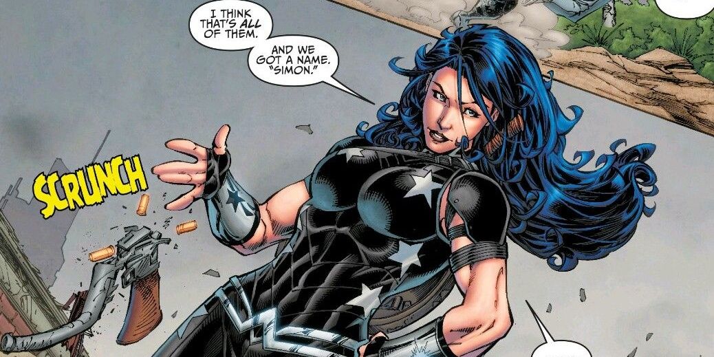 DC's Donna Troy after finishing off all enemies in the area.