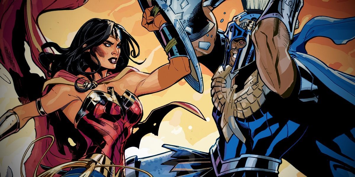 Wonder Woman versus Ares in DC Comics