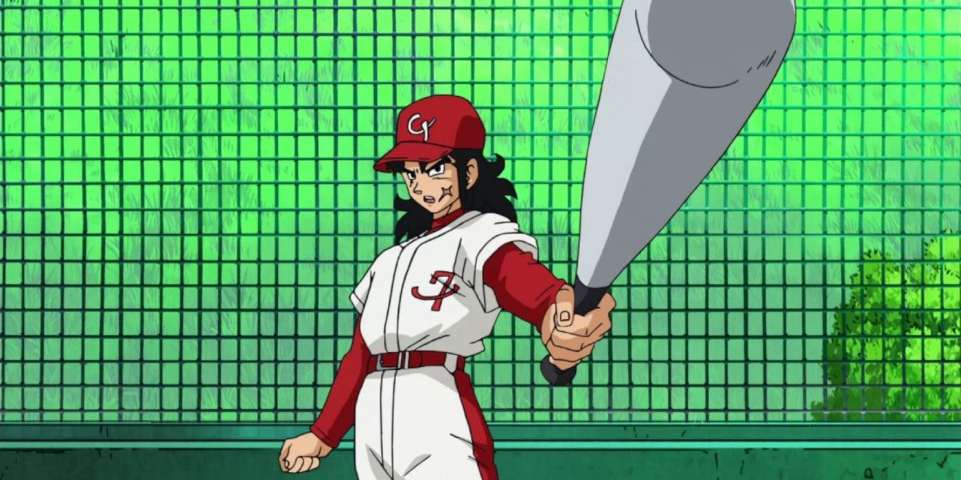 Yamcha in his baseball uniform