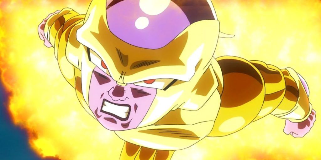 Anime Dragon Ball Super Golden Frieza Attack