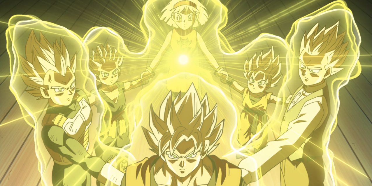 Anime Dragon Ball Super Super Saiyan God Ritual