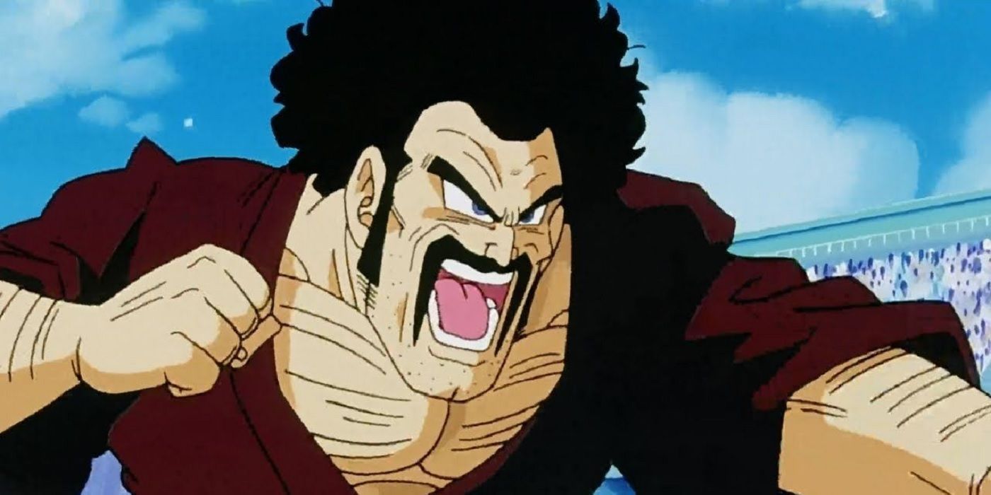 Hercule Satan Hurlant En Combattant Dans Dragon Ball Z