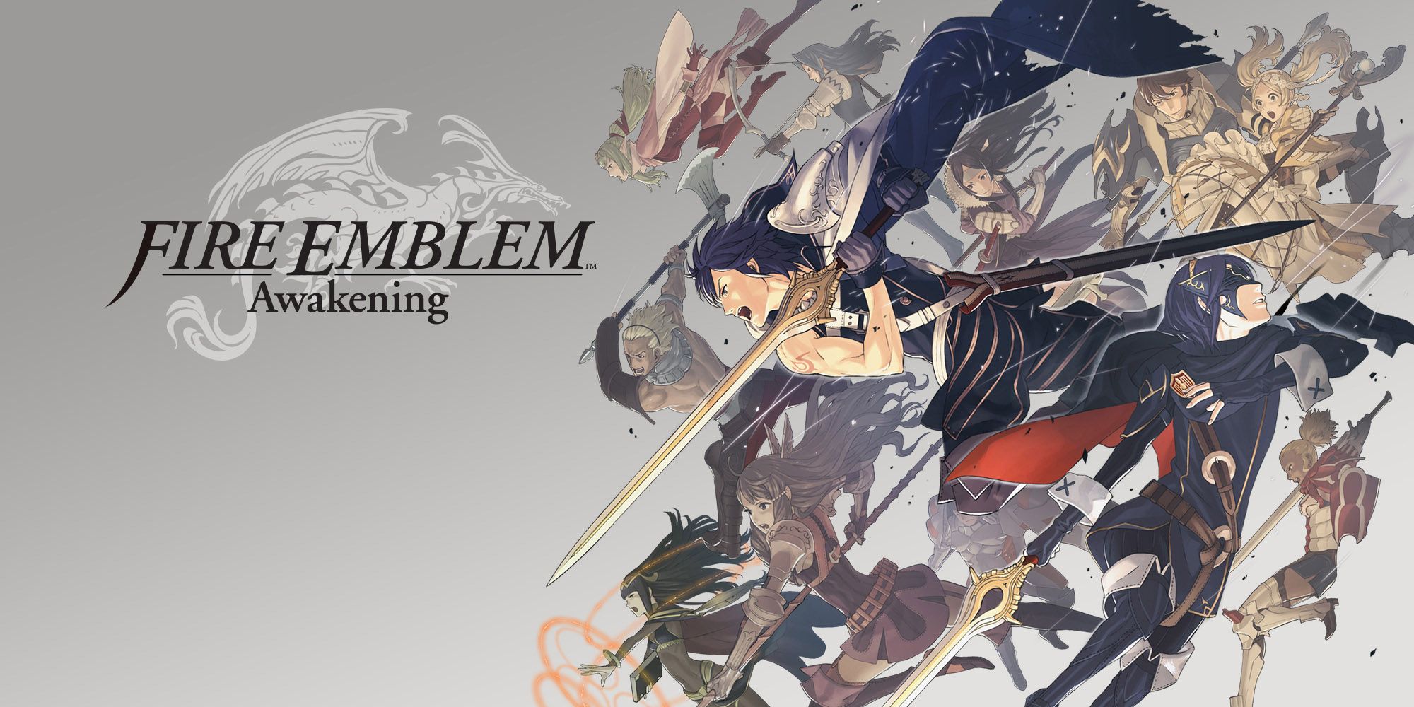 The cover art for Fire Emblem Awakening featuring characters from the game