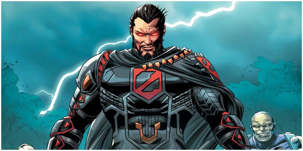 General Zod With Lightning Striking Behind Him