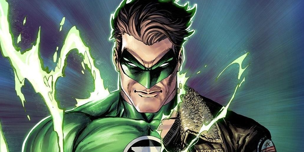 Hal Jordan changing into his Green Lantern uniform