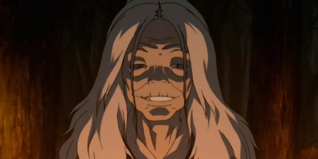Hama smiling in Avatar the Last Airbender.