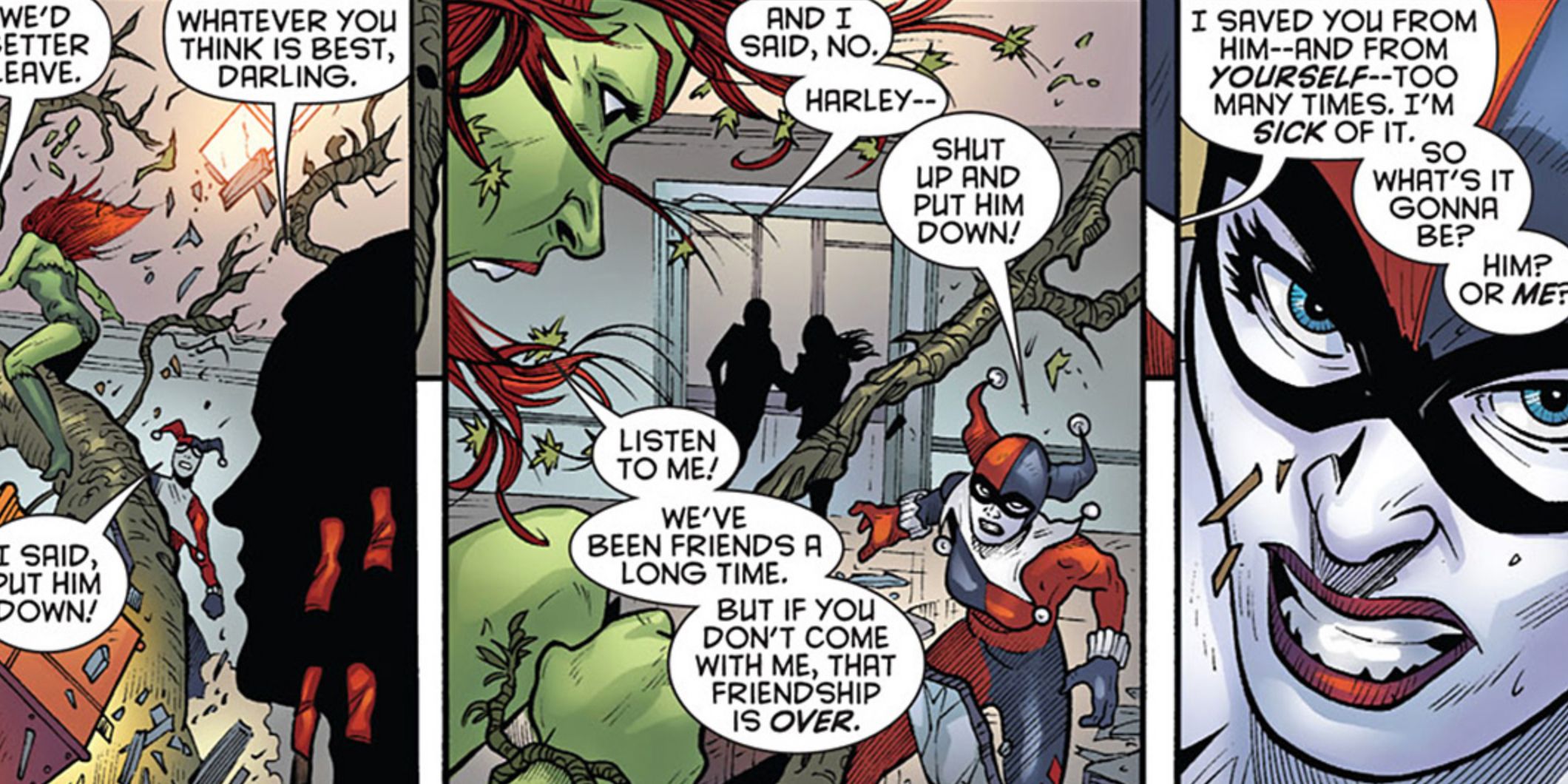 Harley And Ivy Fight About The Joker In Gotham City Sirens