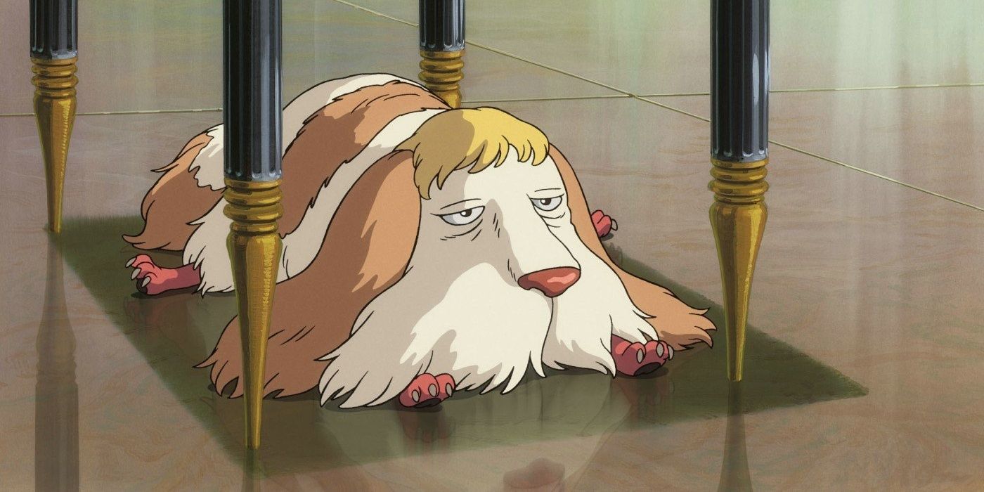 Heen from Howl's Moving Castle Laying Under A Table