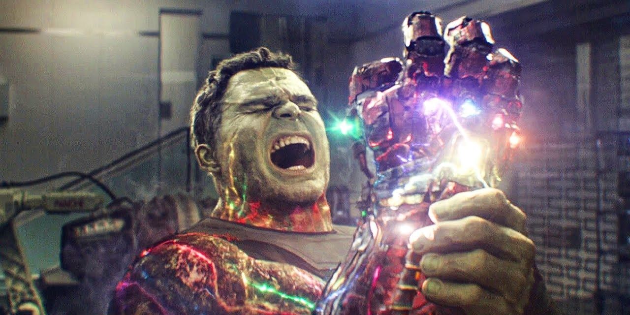 Hulk performing a Snap in Endgame
