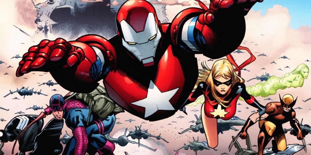 Iron Patriot and Dark Avengers in Siege