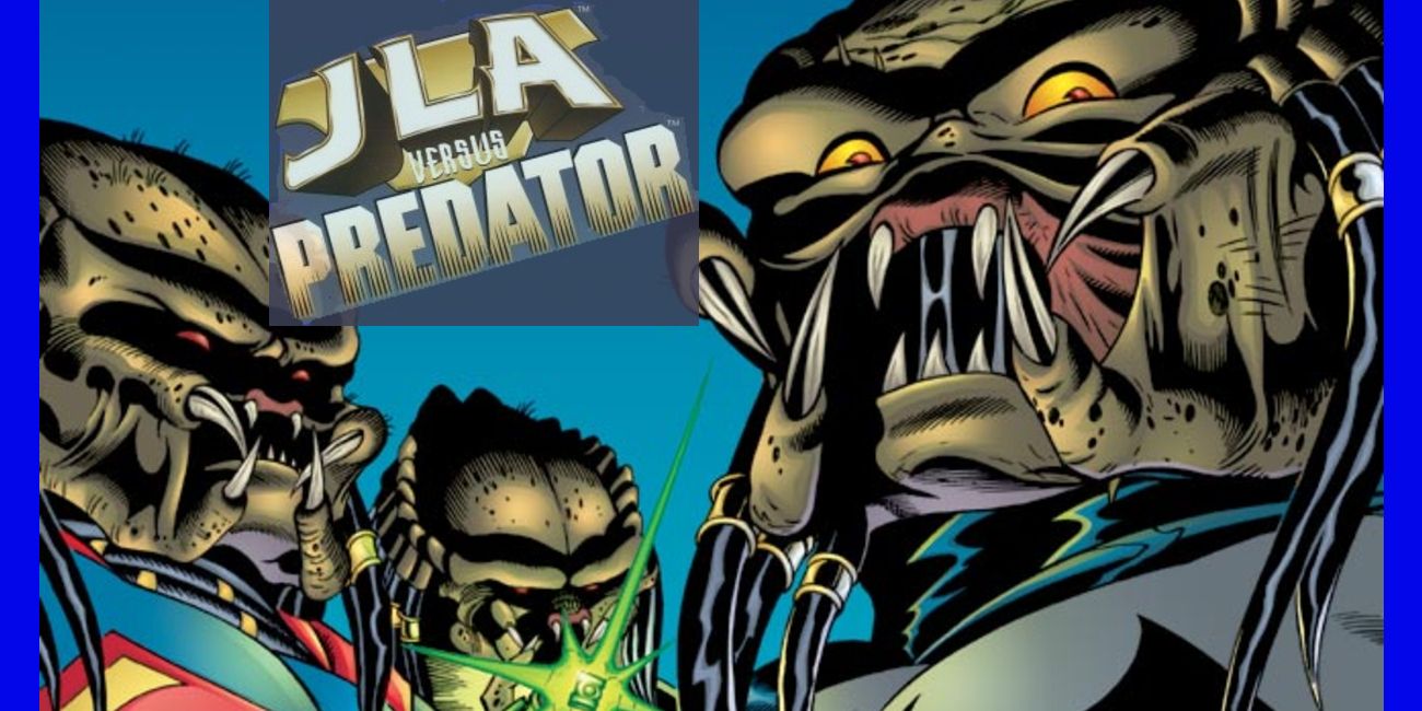 Arte em quadrinhos para o JLA Vs Predator One-Shot