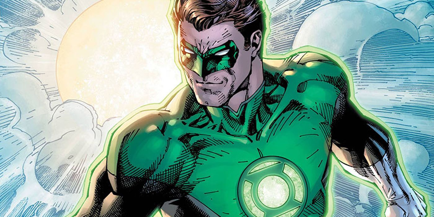 Hal Jordan flying as Green Lantern