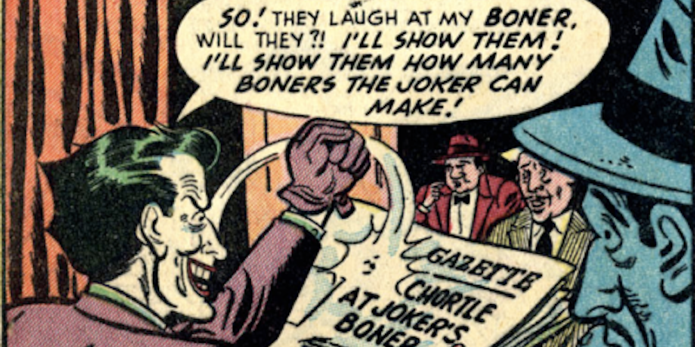 A panel featuring the Joker from Batman 66