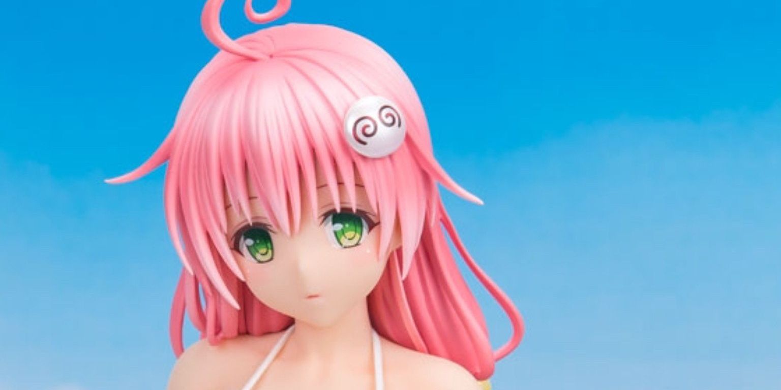 Image shows the Lala Satalin Deviluke figure from To Love Ru clad in a white bikini